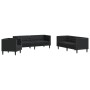 Juego de sofás Chesterfield 3 piezas cuero sintético negro de , Sofás - Ref: Foro24-3209267, Precio: 792,85 €, Descuento: %