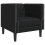 Juego de sofás Chesterfield 3 piezas cuero sintético negro de , Sofás - Ref: Foro24-3209267, Precio: 792,85 €, Descuento: %