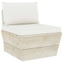 Muebles de jardín de palets 3 pzas y cojines madera de abeto de vidaXL, Conjuntos de jardín - Ref: Foro24-3063410, Precio: 22...