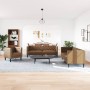 Juego de sofás Chesterfield 3 piezas cuero sintético marrón de , Sofás - Ref: Foro24-3209273, Precio: 778,27 €, Descuento: %