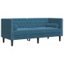Set de sofás Chesterfield con cojines 2 piezas terciopelo azul de , Sofás - Ref: Foro24-3209299, Precio: 569,04 €, Descuento: %