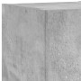Muebles de TV de pared con luces LED 4 piezas gris hormigón de , Muebles TV - Ref: Foro24-3216884, Precio: 178,34 €, Descuent...