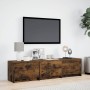 Mueble de TV LED madera ingeniería roble ahumado 165x34x40 cm de , Muebles TV - Ref: Foro24-852254, Precio: 101,79 €, Descuen...