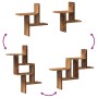 Estantes de pared 2 uds madera ingeniería envejecida 38x12x38cm de , Estantes y estanterías - Ref: Foro24-853252, Precio: 24,...