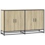 Aparador madera de ingeniería roble Sonoma 134x35x76 cm de , Aparadores - Ref: Foro24-3300816, Precio: 139,39 €, Descuento: %