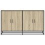 Aparador madera de ingeniería roble Sonoma 134x35x76 cm de , Aparadores - Ref: Foro24-3300816, Precio: 139,39 €, Descuento: %