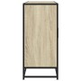 Aparador madera de ingeniería roble Sonoma 134x35x76 cm de , Aparadores - Ref: Foro24-3300816, Precio: 139,39 €, Descuento: %