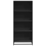 Estantería de madera de ingeniería negra 60x35x139 cm de , Librerías y estanterías - Ref: Foro24-3300840, Precio: 93,70 €, De...