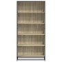 Estantería madera de ingeniería roble Sonoma 80,5x35x170,5 cm de , Librerías y estanterías - Ref: Foro24-3300856, Precio: 124...