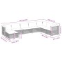 Set de sofás de jardín y cojines 8 piezas ratán sintético gris en Conjuntos de jardín | Comprar online en Foru.es