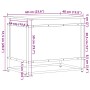 Caja de almacenaje con tapa madera marrón roble 60x40x51,5 cm de , Cestas para almacenaje - Ref: Foro24-848798, Precio: 54,68...