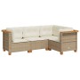 Juego de sofás jardín con cojines 4 pzas ratán sintético beige de , Conjuntos de jardín - Ref: Foro24-3261799, Precio: 328,22...