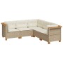 Juego de sofás jardín con cojines 5 pzas ratán sintético beige de , Conjuntos de jardín - Ref: Foro24-3261823, Precio: 378,67...
