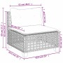 Set sofás de jardín 7 piezas y cojines ratán sintético beige de , Conjuntos de jardín - Ref: Foro24-3261880, Precio: 578,56 €...