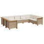 Set de sofás de jardín con cojines 9 pzas ratán sintético beige de , Conjuntos de jardín - Ref: Foro24-3261979, Precio: 662,5...