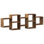 Estantería de pared madera ingeniería envejecida 129x18x42 cm de , Estantes y estanterías - Ref: Foro24-853225, Precio: 53,42...