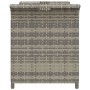 Banco de jardín con cojín ratán sintético gris 116x46x57 cm de , Bancos de jardín - Ref: Foro24-363421, Precio: 114,73 €, Des...