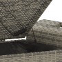 Banco de jardín con cojín ratán sintético gris 116x46x57 cm de , Bancos de jardín - Ref: Foro24-363421, Precio: 114,73 €, Des...