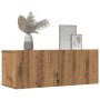 Muebles para TV de pared 2 unidades roble artesanal 80x30x30 cm de , Muebles TV - Ref: Foro24-857016, Precio: 77,75 €, Descue...