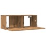 Muebles para TV de pared 2 unidades roble artesanal 80x30x30 cm de , Muebles TV - Ref: Foro24-857016, Precio: 77,75 €, Descue...
