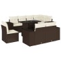 Set de sofás de jardín 9 pzas y cojines ratán sintético marrón de , Conjuntos de jardín - Ref: Foro24-3269303, Precio: 707,31...
