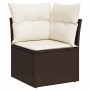 Set de sofás de jardín 9 pzas y cojines ratán sintético marrón de , Conjuntos de jardín - Ref: Foro24-3269303, Precio: 707,31...