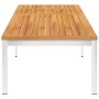Tumbona de madera maciza de acacia y acero inoxidable de , Tumbonas - Ref: Foro24-46493, Precio: 208,65 €, Descuento: %