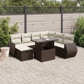 Set sofás de jardín 8 piezas y cojines ratán sintético marrón de , Conjuntos de jardín - Ref: Foro24-3275163, Precio: 589,77 ...