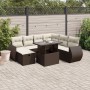 Set sofás de jardín 8 piezas y cojines ratán sintético marrón de , Conjuntos de jardín - Ref: Foro24-3275163, Precio: 589,77 ...