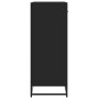 Zapatero de madera de ingeniería y metal negro 75x38x97,5 cm de , Zapateros y organizadores de calzado - Ref: Foro24-3300875,...