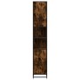 Armario de baño madera y metal roble ahumado 35x37,5x188,5 cm de , Muebles de baño - Ref: Foro24-3300882, Precio: 142,07 €, D...