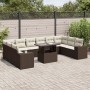 Set de sofás de jardín 11 pzas cojines ratán sintético marrón de , Conjuntos de jardín - Ref: Foro24-3269413, Precio: 777,23 ...