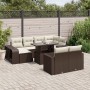 Set de sofás de jardín 11 pzas cojines ratán sintético marrón de , Conjuntos de jardín - Ref: Foro24-3274586, Precio: 689,86 ...