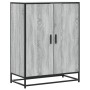 Zapatero madera de ingeniería y metal gris Sonoma 75x38x97,5 cm de , Zapateros y organizadores de calzado - Ref: Foro24-33008...