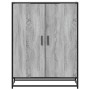 Zapatero madera de ingeniería y metal gris Sonoma 75x38x97,5 cm de , Zapateros y organizadores de calzado - Ref: Foro24-33008...
