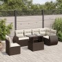 Juego de sofás de jardín 7 piezas con cojines ratán PE marrón de , Conjuntos de jardín - Ref: Foro24-3268573, Precio: 537,25 ...