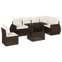Juego de sofás de jardín 7 piezas con cojines ratán PE marrón de , Conjuntos de jardín - Ref: Foro24-3268573, Precio: 537,25 ...