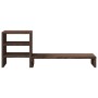 Soporte monitor con organizador escritorio madera marrón roble de , Bases y elevadores para ordenadores - Ref: Foro24-854739,...
