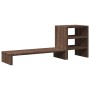 Soporte monitor con organizador escritorio madera marrón roble de , Bases y elevadores para ordenadores - Ref: Foro24-854739,...