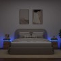 Mesitas noche con LED 2 uds madera roble artisian 35x39x55 cm de , Mesitas de noche - Ref: Foro24-857657, Precio: 127,82 €, D...