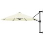 Sombrilla de pared con barra de metal arena 300 cm de , Sombrillas - Ref: Foro24-44863, Precio: 97,02 €, Descuento: %