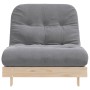Futón sofá cama con colchón madera maciza de pino 80x206x11 cm de , Futones - Ref: Foro24-846756, Precio: 188,87 €, Descuento: %