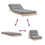 Futón sofá cama con colchón madera maciza de pino 80x206x11 cm de , Futones - Ref: Foro24-846756, Precio: 188,87 €, Descuento: %