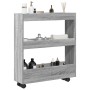 Carro de almacenaje estrecho 3 niveles madera gris Sonoma de , Carros de cocina y comedor - Ref: Foro24-855246, Precio: 50,77...