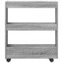 Carro de almacenaje estrecho 3 niveles madera gris Sonoma de , Carros de cocina y comedor - Ref: Foro24-855246, Precio: 50,77...