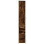 Armario de baño estrecho con ruedas madera roble ahumado de , Taquillas y armarios de almacenamiento - Ref: Foro24-855299, Pr...