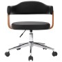 Sillas de comedor giratorias 2 uds madera curvada y cuero negro de , Sillas de comedor - Ref: Foro24-3054890, Precio: 273,22 ...