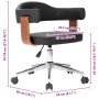Sillas de comedor giratorias 2 uds madera curvada y cuero negro de , Sillas de comedor - Ref: Foro24-3054890, Precio: 273,22 ...