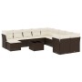 Set de sofás de jardín y cojines 12 pzas ratán sintético marrón de , Conjuntos de jardín - Ref: Foro24-3218623, Precio: 759,9...