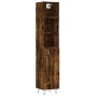 Aparador de madera contrachapada roble ahumado 34,5x34x180 cm de , Aparadores - Ref: Foro24-3189634, Precio: 88,06 €, Descuen...